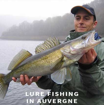 Lure fishing in Auvergne